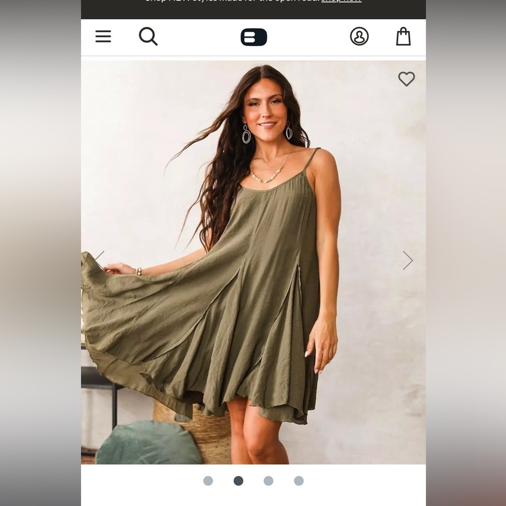 Army green sundress